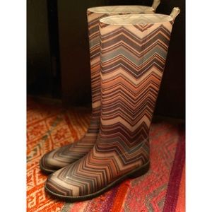 MISSONI Zigzag Rainboots 40/US 10